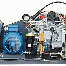 Переносной воздушный компрессор Drager DE 200/250/300-TE, вид сзади